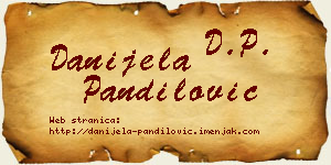 Danijela Pandilović vizit kartica